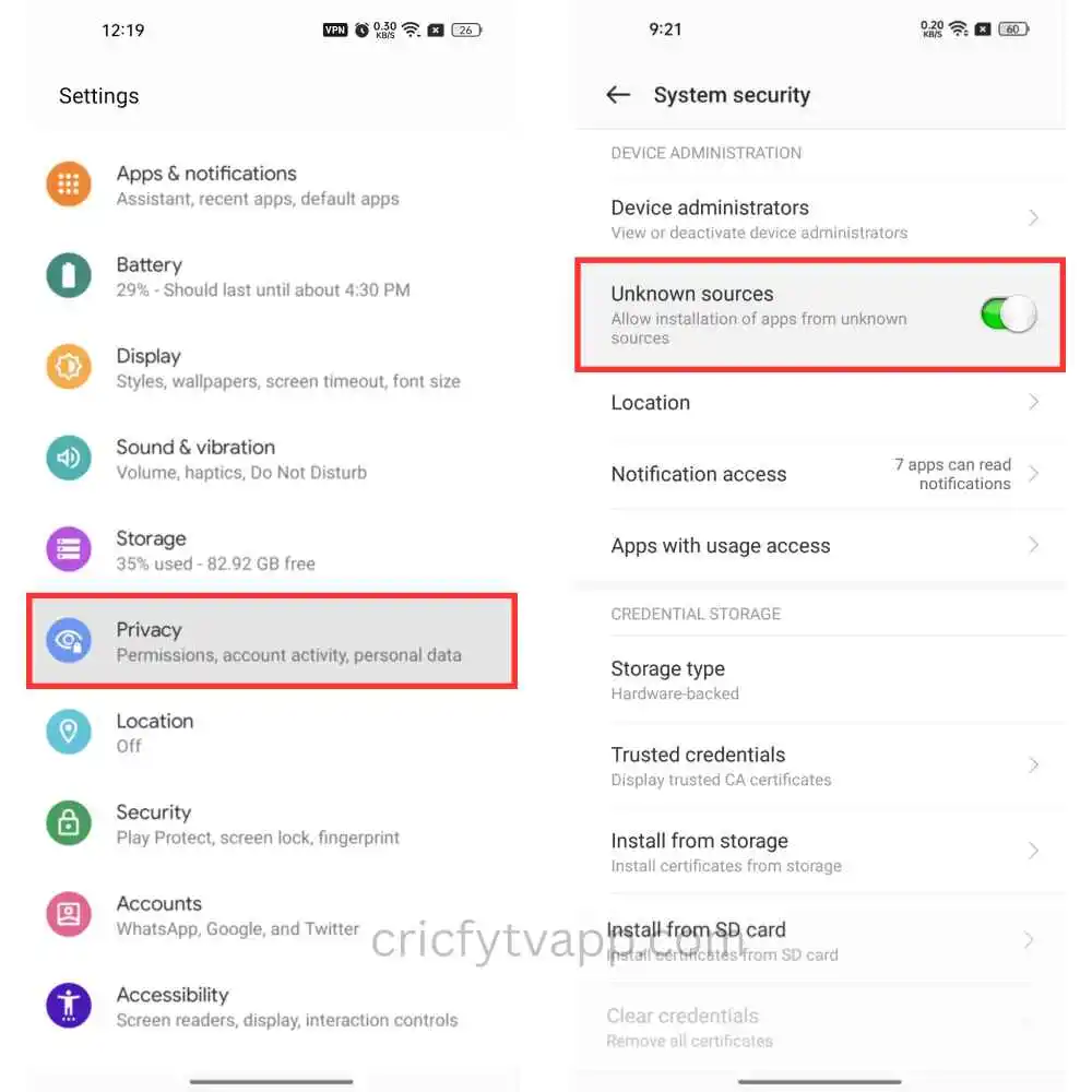 CricFy TV APK V5.6 Download (Updated 2025) | Free Live TV Allow Unknown Sources
